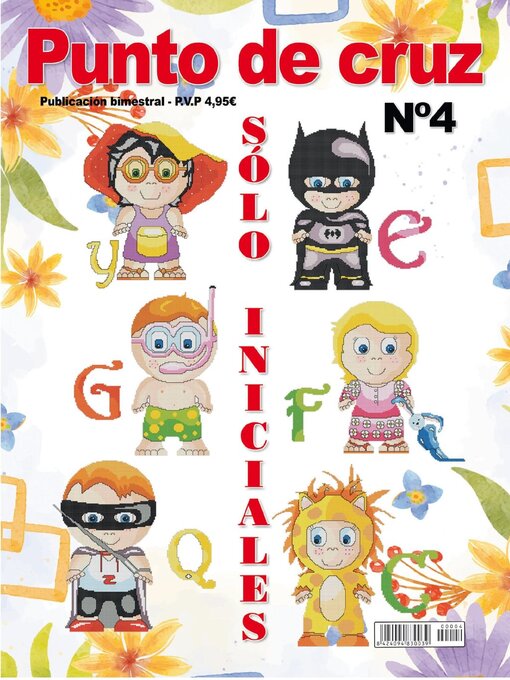 Cover image for Solo iniciales en Punto de Cruz
